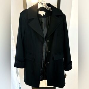MK women's Black overcoat. New with tags
